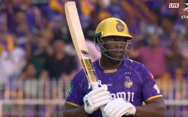 [WATCH] Andre Russell Smashes Three Consecutive Sixes Off Theekshana In KKR vs RR IPL 2025 Clash