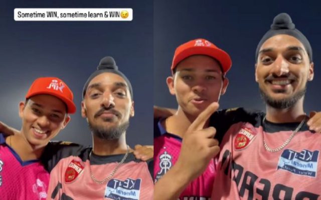 [WATCH]- Arshdeep Singh And Yashasvi Jaiswal’s Fun Banter After RR vs PBKS IPL 2025 Match Goes Viral