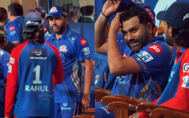 [WATCH]- KL Rahul Shares Heartwarming Moment With Rohit Sharma After MI vs DC IPL 2025 Clash
