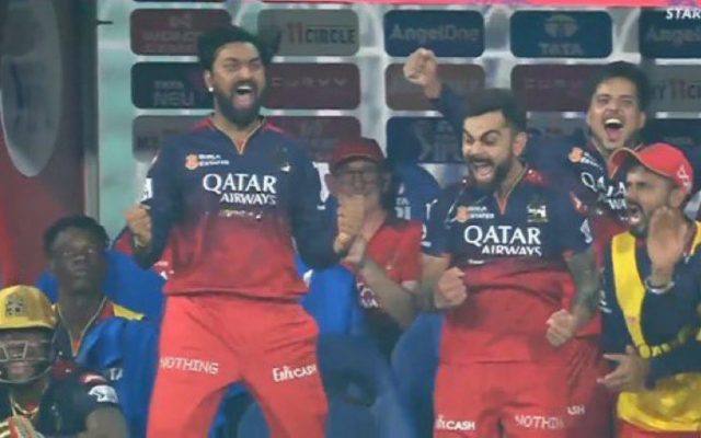 IPL 2025: [WATCH]- Jitesh Sharma’s Six Powers RCB To Qualifier 1; Kohli, Krunal Celebrate 6-Wicket Win Over LSG