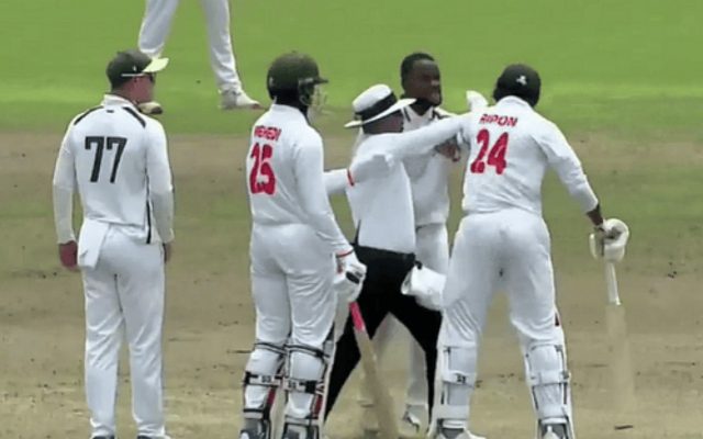 [WATCH]- Tense Confrontation Takes Place In Bangladesh Emerging vs South Africa Emerging Match