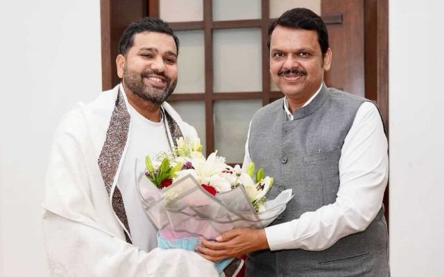 Rohit Sharma Honoured By Maharashtra CM Devendra Fadnavis Following Test Retirement