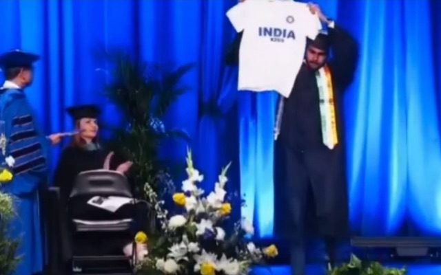 [WATCH]- Student Shows Virat Kohli’s Test Jersey In His Graduation Day; Video Goes Viral
