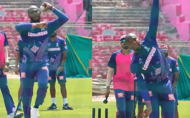 IPL 2025: [Watch] Jofra Archer Imitates Jadeja’s Bowling Action During Rajasthan Royals’ Practice