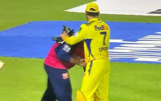 [WATCH]- Vaibhav Suryavanshi Touches MS Dhoni’s Feet After RR’s Win Over CSK In IPL 2025