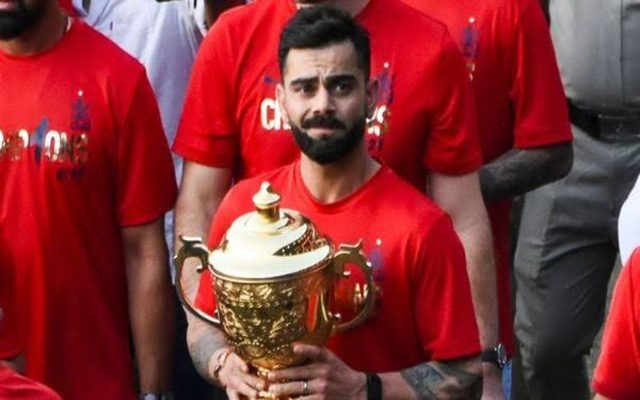 [WATCH] Virat Kohli’s Gesture For Rajat Patidar At RCB Trophy Celebrations Goes Viral