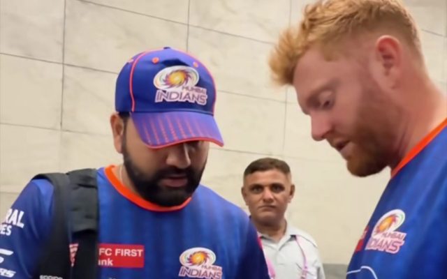 [WATCH]- Rohit Sharma Pens Autograph On Teammate’s Helmet After PBKS vs MI Qualifier 2 Clash