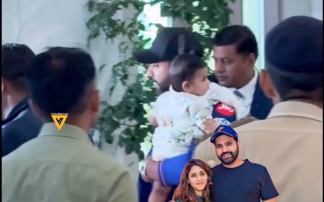 [WATCH]- Rohit Sharma Seen With Son Ahaan After Mumbai Indians Bow Out Of IPL 2025