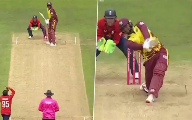 [WATCH]- West Indies Batter Takes Adil Rashid Apart With Five Sixes In An Over