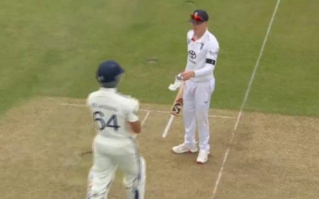 [WATCH]- ENG vs IND 1st Test: England Player Borrows Jaiswal’s Bat For Shadow Practice
