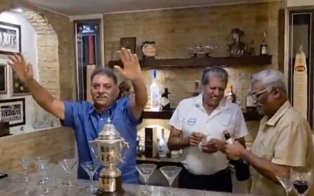 [WATCH]- Kapil Dev Celebrates 42nd Anniversary Of 1983 World Cup Win With Teammates At Home