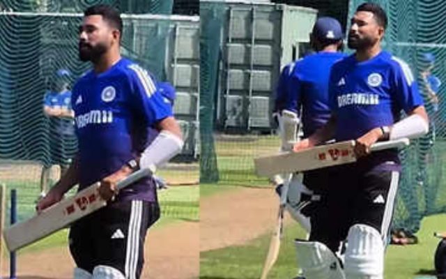 [WATCH]- Mohammed Siraj Surprised By Broken Bat During Practice Ahead Of 2nd Test