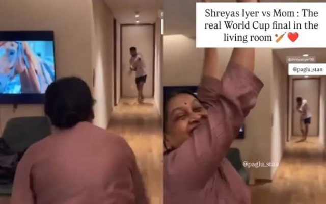 [WATCH] Shreyas Iyer’s Mother Playfully Celebrates After Bowling Him Out In Indoor Cricket