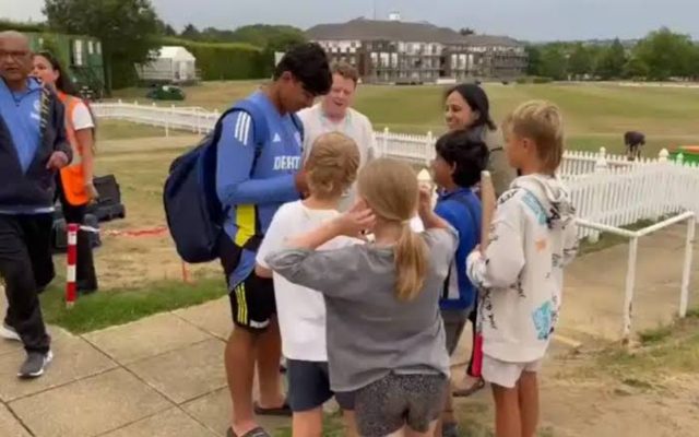[WATCH] Vaibhav Suryavanshi Signs Autographs In U19 Series