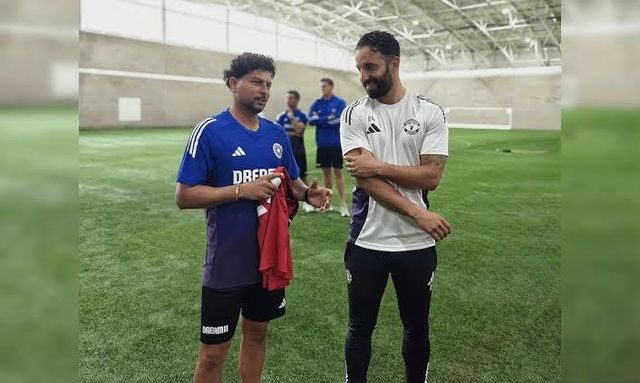 Cricket Meets Football, Team India Bonds With Manchester United At Old Trafford