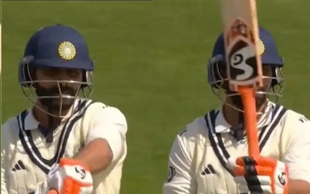 [WATCH] Ravindra Jadeja Unleashes Iconic Sword Celebration After Half-Century In 2nd Test vs England
