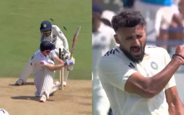 [WATCH]- Akash Deep Strikes Back After Onslaught To Clean Up Harry Brook For 23