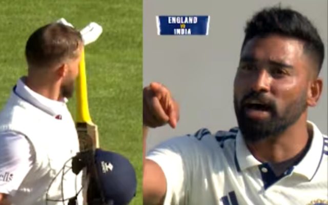 [WATCH]- Mohammed Siraj Engages In Verbal Exchange With England Opener During 4th Test