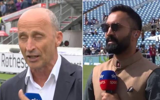 [WATCH]- Dinesh Karthik Faces Light-Hearted Dig From Ex-England Captain After Commentary Blunder