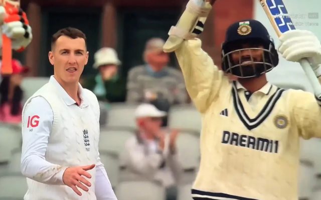[WATCH]- Washington Sundar Snubs Harry Brook’s Declaration Gesture After Ravindra Jadeja’s Century In 4th Test