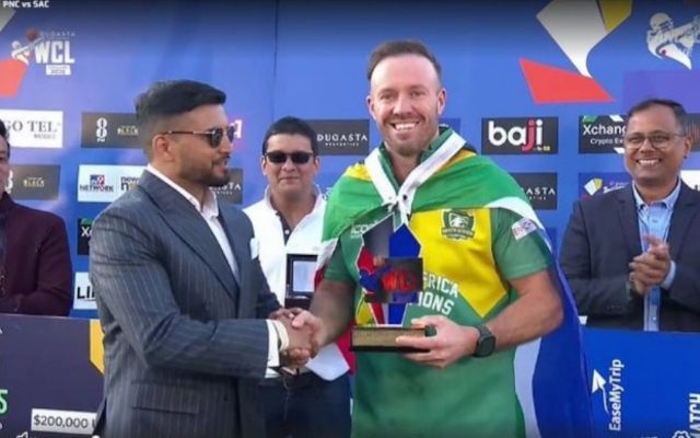 [WATCH]- AB de Villiers Grooves In Style During South Africa’s WCL Title Celebrations