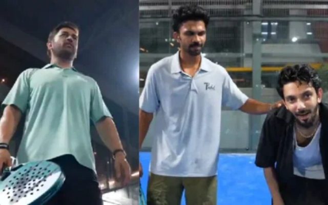 [WATCH]- MS Dhoni And Ruturaj Gaikwad Share Light Moment At Padel Brand Launch In Chennai