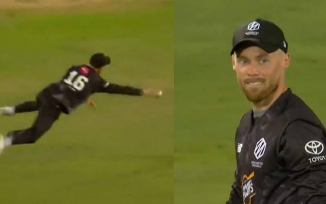 [WATCH]- Phil Salt’s Stunning One-Handed Catch Steals Show In The Hundred