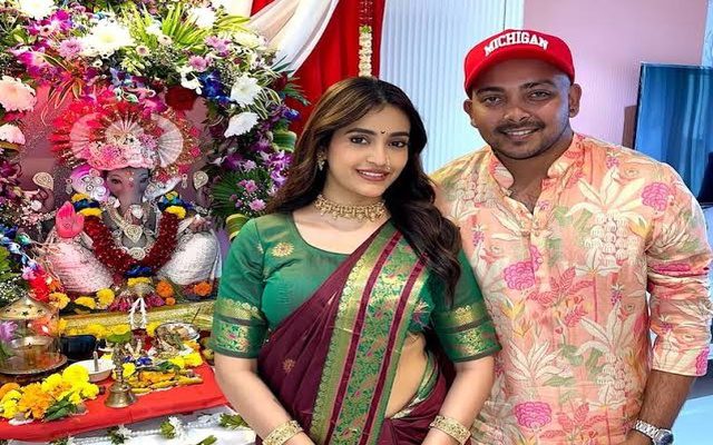 Prithvi Shaw Marks Ganesh Chaturthi With Festive Spirit
