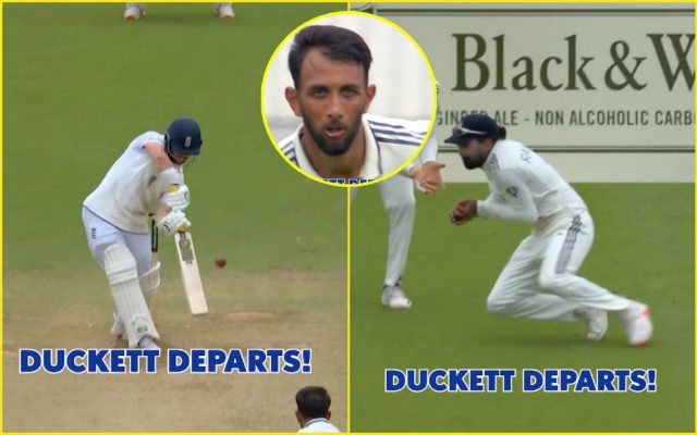 [WATCH]- Ben Duckett Falls For 54 As Prasidh Strikes On Day 4 Of Final Test