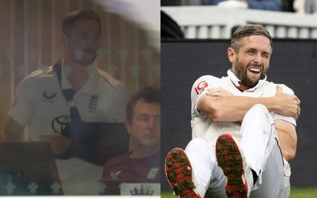 [WATCH] Chris Woakes Spotted With Shoulder Sling Ahead Of Day 5 Of Final Test