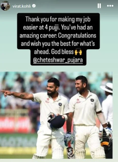 Cheteshwar Pujara and Virat Kohli