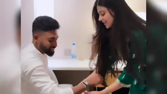 [WATCH] Mohammed Siraj Celebrates Raksha Bandhan With Asha Bhosle’s Granddaughter Zanai