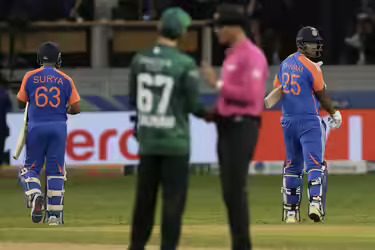 ‘No Handshake’ Incident Steals Spotlight From India-Pakistan Thriller