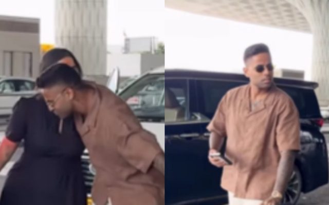 [WATCH]- Suryakumar Yadav Shares Emotional Moment With Wife Before Leaving For Asia Cup