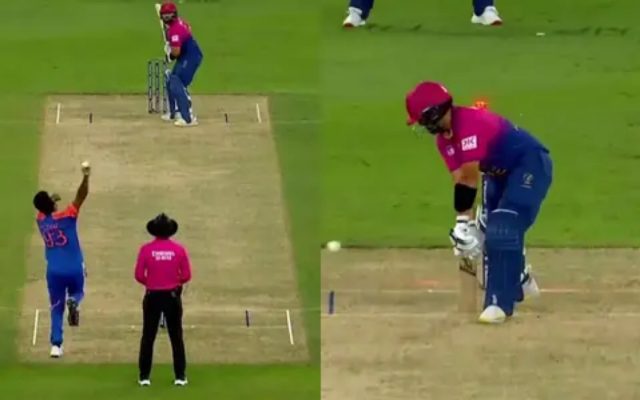 [WATCH]- Jasprit Bumrah’s Brilliant Yorker Dismisses Sharafu In IND vs UAE Clash