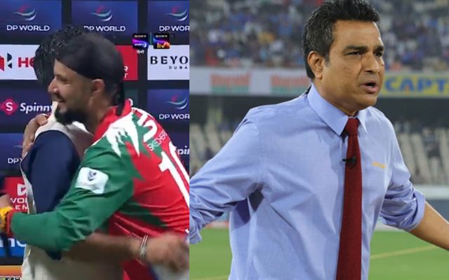 [WATCH]- Sanjay Manjrekar Shares Warm Hug with Star Oman Cricketer After IND vs OMA Asia Cup 2025 Clash