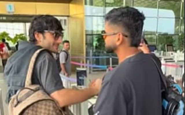 [WATCH]- Shreyas Iyer Meets Bollywood Star At Mumbai Airport Before IND vs WI 2025 Tests