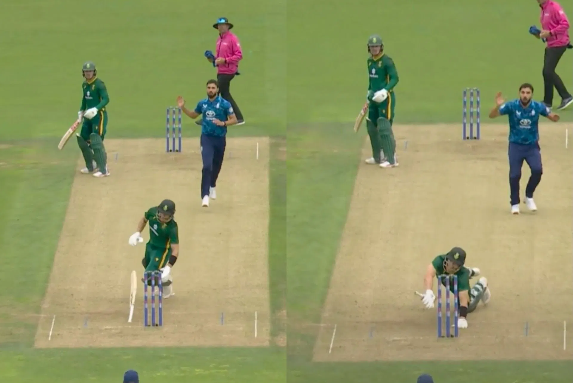 [WATCH]- Tristan Stubbs Survives Wild Moment In ENG vs SA 2nd ODI