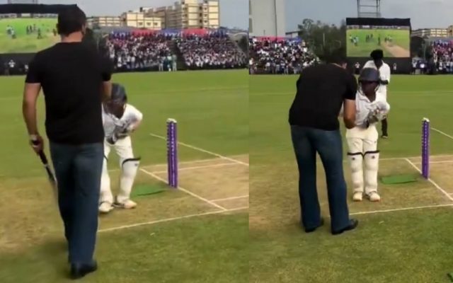 [WATCH]- Young Wicket-Keeper Pays Tribute To MS Dhoni During Madurai Stadium Inauguration
