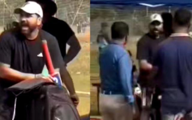 [WATCH]- Rohit Sharma Gives Stern Look As Security Stops Young Fan Before AUS vs IND 2025 Series