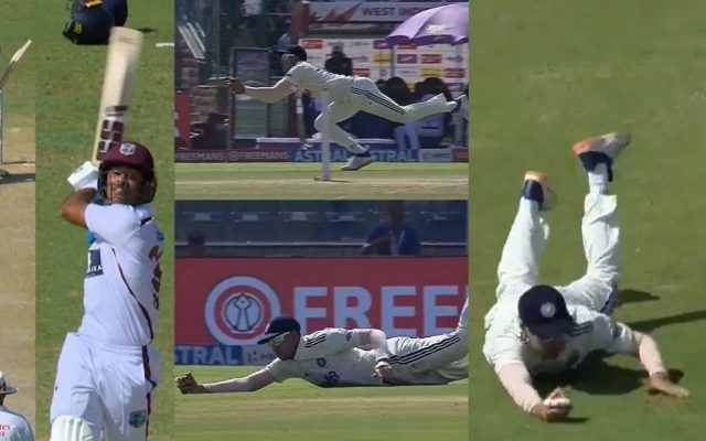[WATCH]- Shubman Gill Takes A Brilliant Catch To Remove Tagenarine Chanderpaul On Day 3 Of IND vs WI