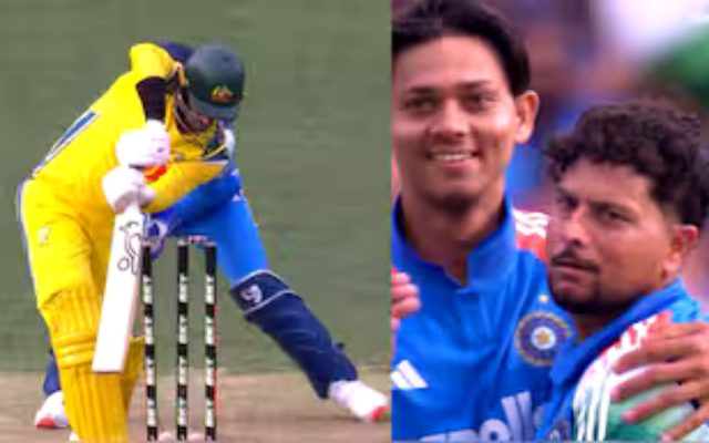 [WATCH]- Kuldeep Yadav Breaks Through, Bowls Out Mitchell Starc For First Wicket In AUS vs IND 2025 ODI