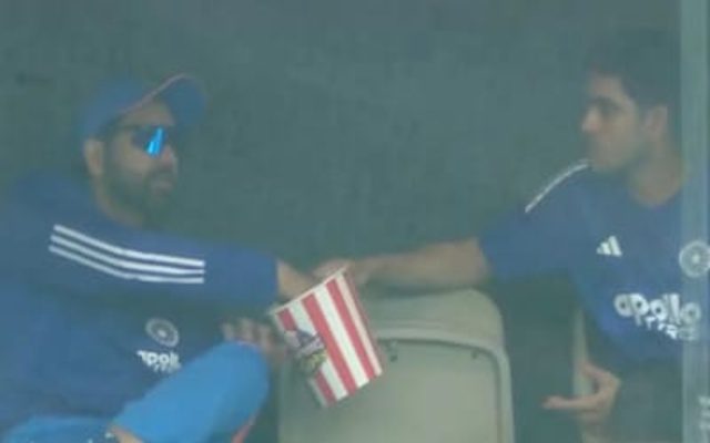 Watch: Rohit Sharma and Shubman Gill’s Popcorn Moment Lights Up Rainy Perth ODI