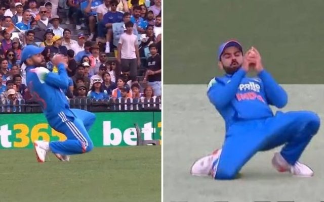 Virat Kohli Grabs A Stunner vs Australia, Leaves Fans Speechless
