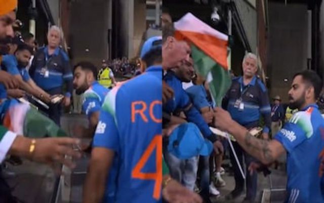 [WATCH] Virat Kohli Picks Up Indian Flag, Wins Hearts And Match In Sydney