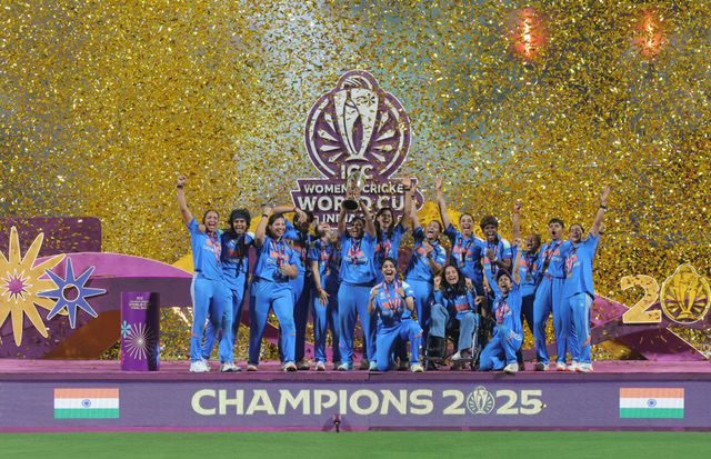 [WATCH]- Harmanpreet Kaur Lifts Trophy, Celebrates With Team After World Cup 2025 Win