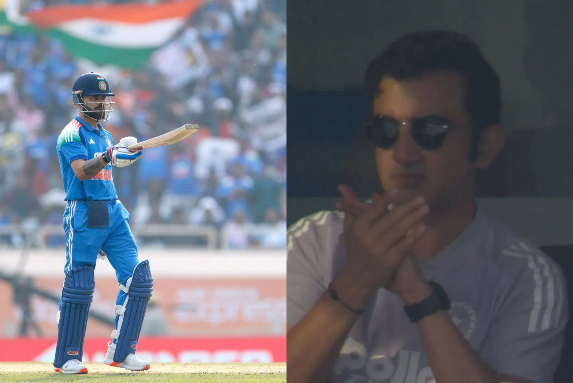 [WATCH] Virat Kohli’s Six Raises His Fifty As Gautam Gambhir Applauds During IND vs SA 2025 Opener