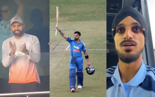 [WATCH] Arshdeep Singh Reacts Humorously To Rohit Sharma’s Viral Moment After Kohli’s Hundred
