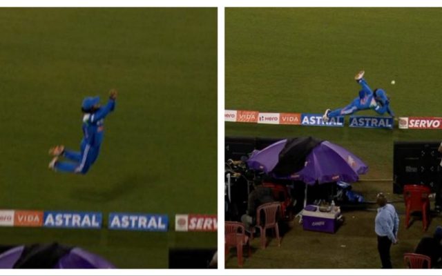 [WATCH]- India’s Tilak Varma Pulls Off Stunning Boundary Stop Against South Africa