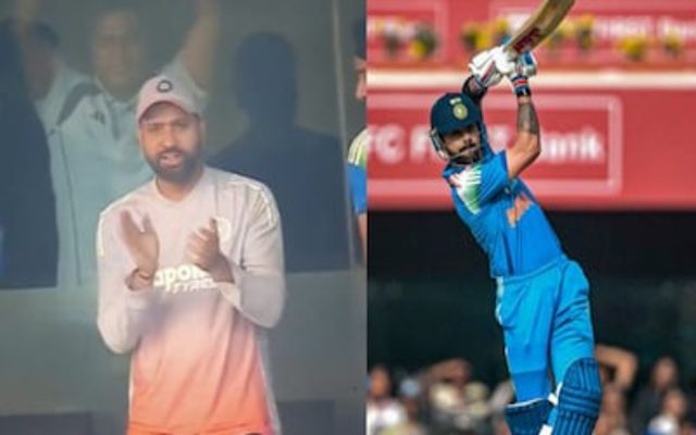 [WATCH] Rohit Sharma’s Explosive Reaction to Kohli’s Century Breaks the Internet